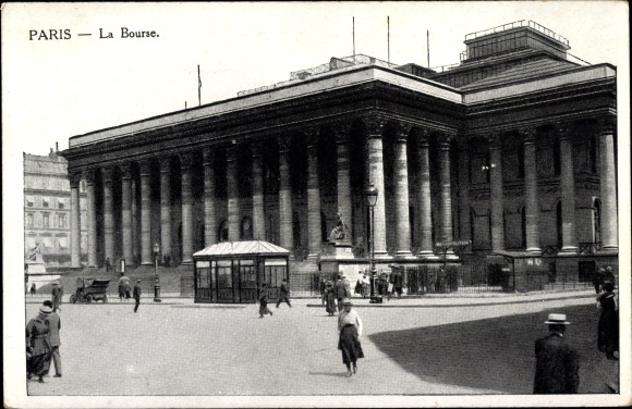 Ansichtkaart Parijs II, La Bourse