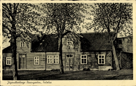 Postcard Fritzlar in Hesse, Rosengarten Youth Hostel