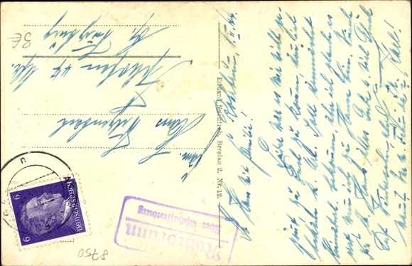 Postcard Rohrbrunn Weibersbrunn im Spessart, The inn in the Spessart