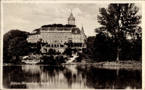 Ak Wiesenburg in de Mark, kasteel, meer