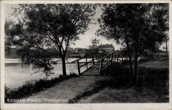 Postcard Schönberg in Mecklenburg, Prolliusbrücke