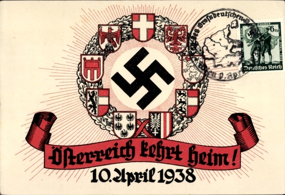 KP: Austria wraca do domu, Wielkie Niemcy, Anschluss 10 kwietnia 1938 r., herb