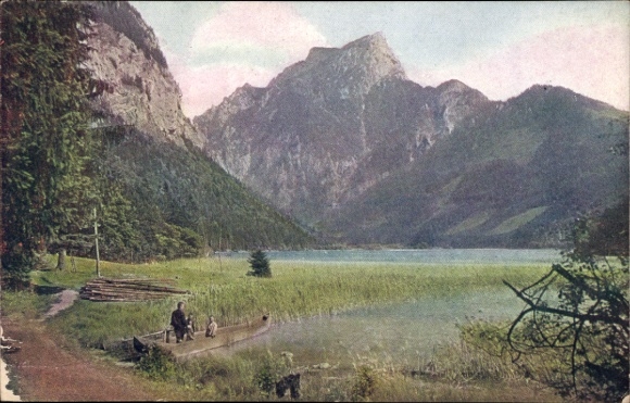 Postcard Eisenerz Styria, Leopoldsteinersee