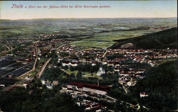 Postcard Thale in the Harz Mountains Saxony-Anhalt, nice detailed view