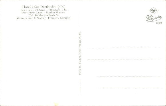 PC Ellenbach Fürth im Odenwald, Hotel Zur Dorflinde