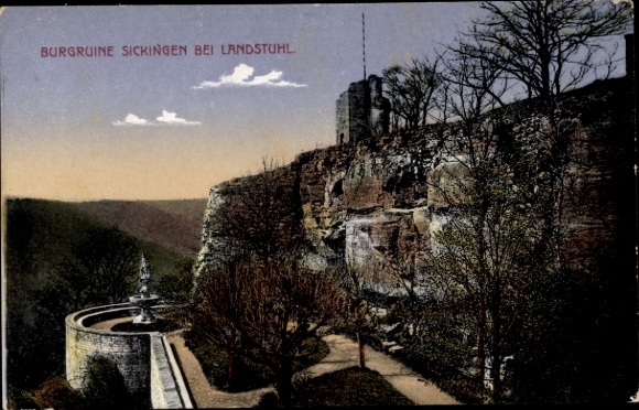 Ak Landstuhl in der Pfalz, Burgruine Sickingen