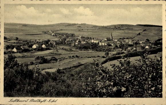 Postcard Stadtkyll in the Eifel, general view