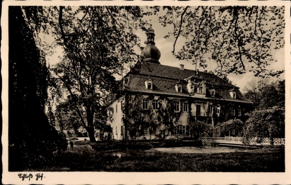 Ansichtkaart Hof Naundorf in Saksen, kasteel