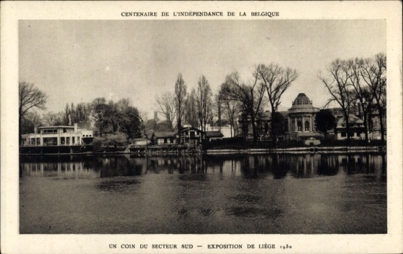 Postcard Liège Wallonia Liège, International Exhibition, World Exhibition 1930, South Sector