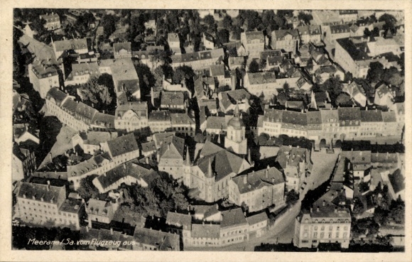 Ak Meerane in Sachsen, Fliegeraufnahme