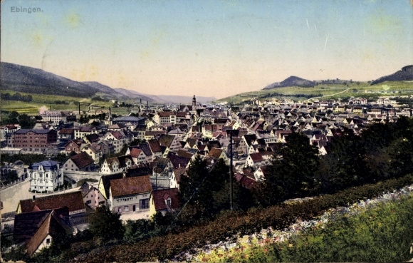 Postcard Ebingen Albstadt in Württemberg, general view