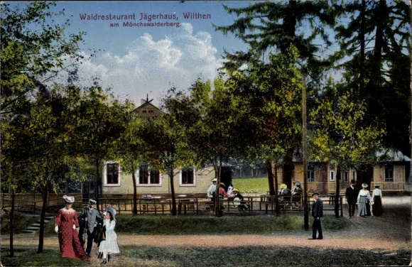 Ak Wilthen im Kreis Bautzen Sachsen, Waldrestaurant Jägerhaus am Mönchswalderberg