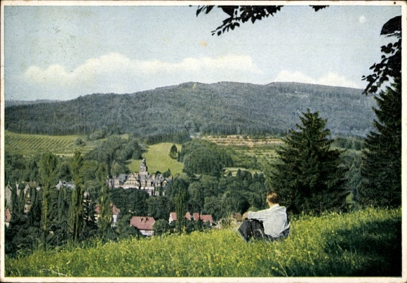 Postcard Vollmerz Schlüchtern in Hesse, Ramholz Castle, view of the Stedtelburg