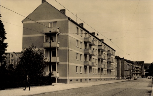 Postcard Brandenburg an der Havel, Street of Friendship