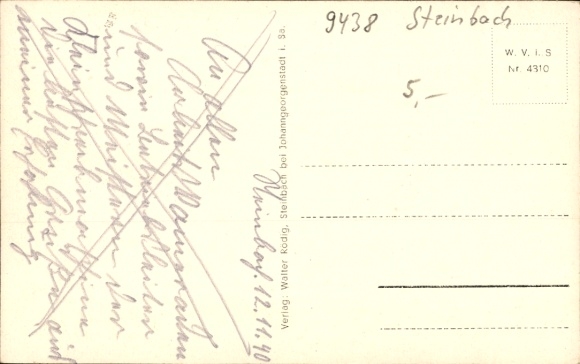 Postcard Steinbach Johanngeorgenstadt in the Ore Mountains, partial views