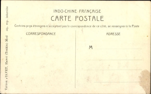 Postcard Saigon Cochinchina Vietnam, Infantry Barracks