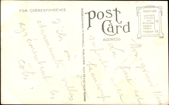 Postcard San Francisco Bay California, Lighthouse, Yerba Buena Island
