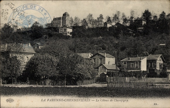Ak La Varenne Chennevières Saint-Maur-des-Fossés Val de Marne, Le Coteau de Champigny