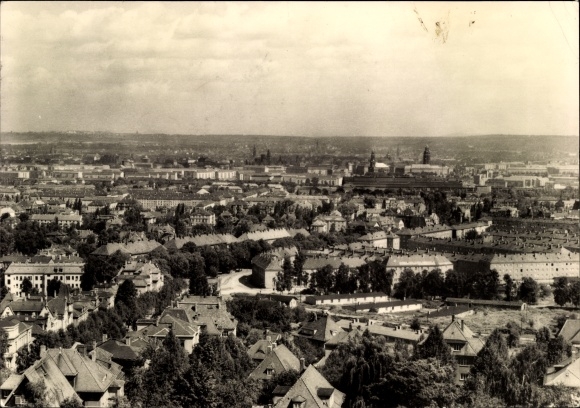 Ak Dresden Coschütz, algemeen beeld, uitzicht vanaf de Fichte-toren