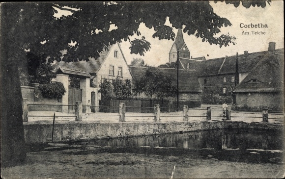 PC Korbetha Schkopau im Saalekreis, Am Teiche, partial view of the village