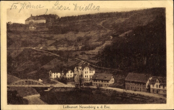 Postcard Neuenbürg an der Enz Black Forest, general view