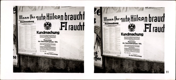 Stereo spatial image photo &quot;Greater Germany&#39;s rebirth&quot;, No. 11, enlistment of the reservists in 1938