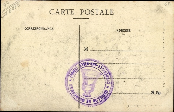 Postcard Corneville sur Risle Eure, The Keep of the Marquis
