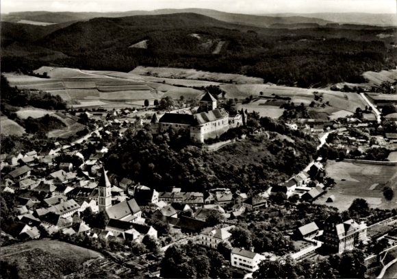 Ak Wörth an der Donau Oberpfalz Bayern, Fliegeraufnahme