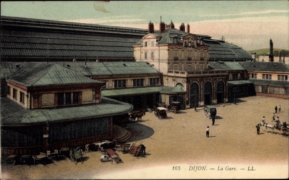 Postcard Dijon Côte d&#39;Or, The Train Station
