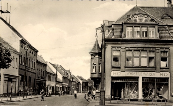 Postcard Doberlug Kirchhain in Brandenburg, Potsdamer Straße, HO Industrial Goods