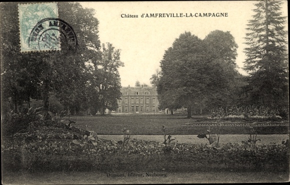 Postcard Amfreville la Campagne Eure, Le Chateau