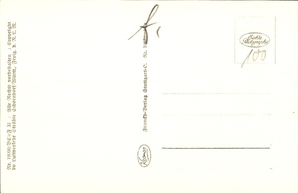Postcard Heiningen in the Swabian Alb, aerial photograph