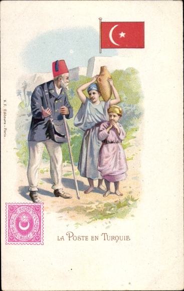 Stamps Chromo-Litho Türkiye, La Poste en Turquie