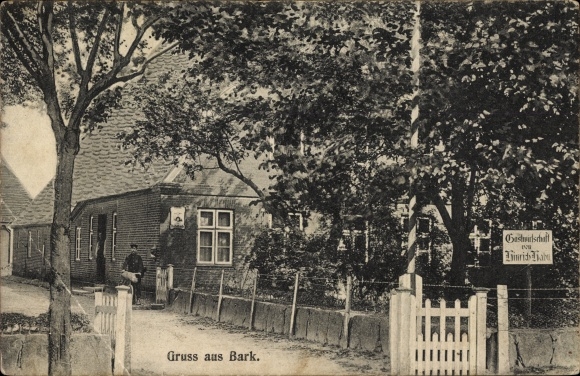 Postcard Bark in Schleswig Holstein, inn Heinrich Habu