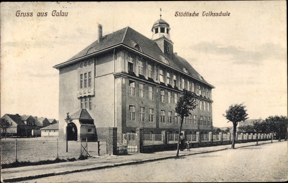 Ak Calau in Neder-Lausitz, gemeentelijke basisschool