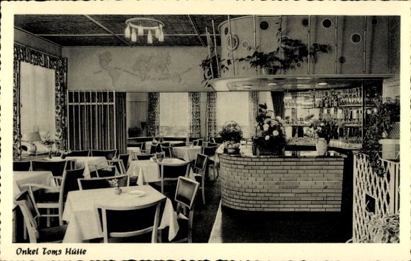 Ak Springhirsch Nützen Schleswig Holstein, Motel Onkel Toms Hütte, Bar