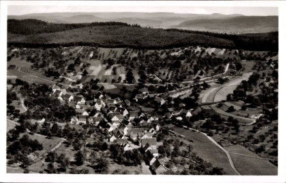 Ak Hößlinswart Berglen in Württemberg, luchtfoto