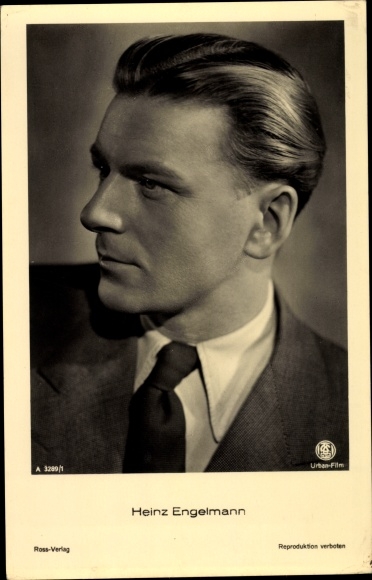 Postcard actor Heinz Engelmann, portrait