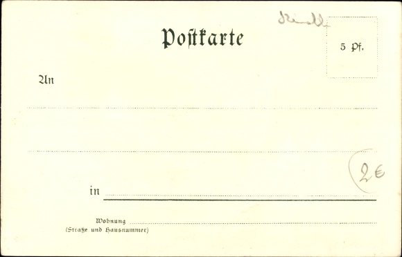 Kunstenaar litho Langheim, Bad Rippoldsau Schapbach in het Zwarte Woud, Kloesterle