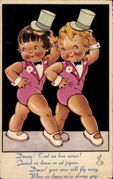 Postcard Dansez, Everything will be much better. When we dance, we are happy