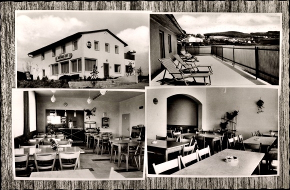 Postcard Tännerberg Oberpfalz, café and guesthouse rest stop your Sonnenhof, owner Herbert Schulze
