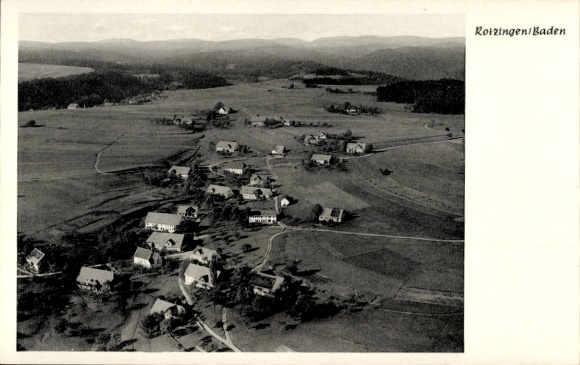 Ak Rotzingen Görwihl, Fliegeraufnahme