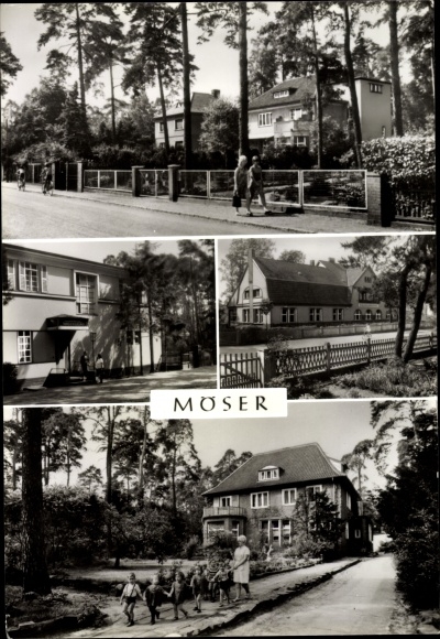 Postcard Möser in Saxony Anhalt, FDGB training and guest house - children&#39;s home, forest hotel Tannengrund