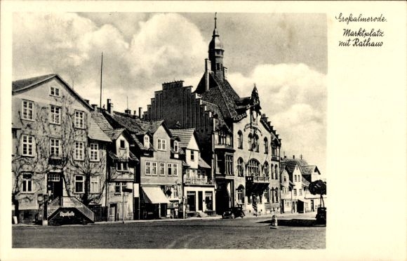 KP Großalmerode w Hesji, rynek, ratusz