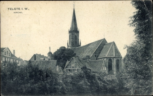 Ak Telgte in Westfalen, kerk