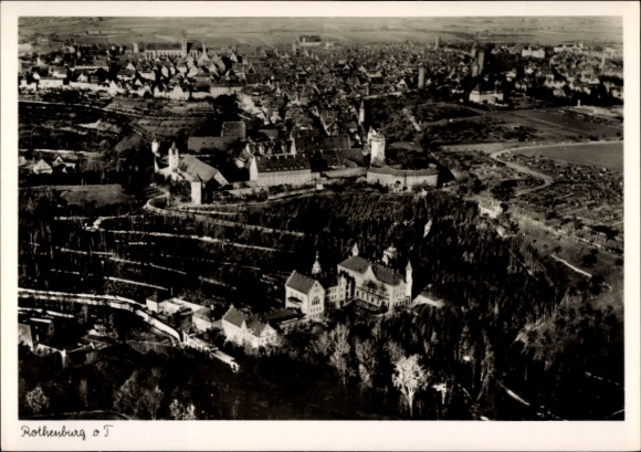 Rothenburg ob der Tauber, aerial photograph