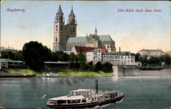 50 Ak Magdeburg Elbe, diverse Ansichten, kleinformatig