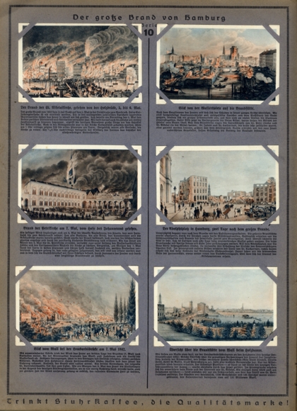 Stuhr-Album 1 Hamburg through the ages Collection picture album of the Stuhr coffee roastery Hamburg 1930