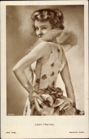 Postcard Actress Lilian Harvey, Ross 4539/3