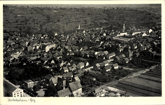 Ak Herbolzheim im Breisgau Schwarzwald, Luftaufnahme